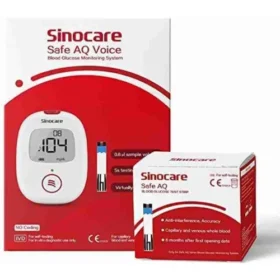 Sinocare Machine - Safe Aq Smart/voice + Sinocare Glucometer Test Strips -100pcs