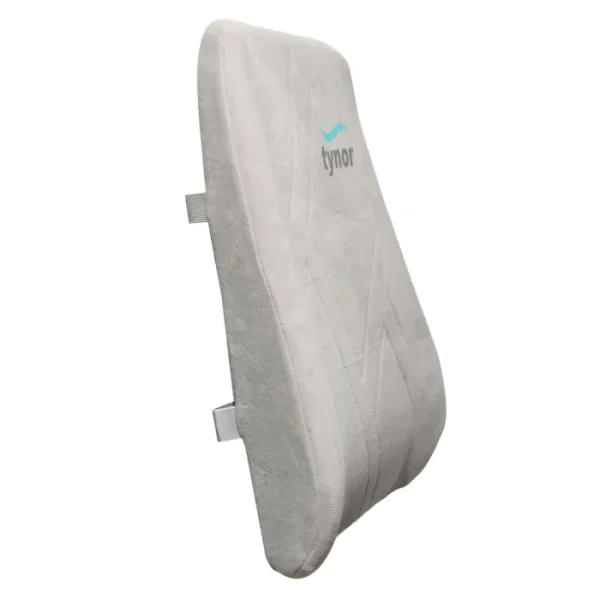 Tynor backrest cushion provides support and comfort for the back, particularly the lumbar region, while sitting. It helps maintain proper posture, reduces back pain and fatigue, and is beneficial for individuals who sit for extended periods, like in offices or cars.  Uses: Posture Correction: The cushion helps maintain the natural curve of the lower back, preventing slouching and promoting better posture.  Pain Relief: It can alleviate back pain caused by poor posture, spinal conditions, or prolonged sitting.  Support During Sitting: Provides support during long hours of sitting, whether in an office chair, car seat, or at home.  Rehabilitation: Can be used as part of rehabilitation after spinal injuries or surgeries.  Improved Comfort: Offers cushioning and support, enhancing comfort during sitting.  Suitable for Various Settings: Can be used in offices, cars, homes, or during travel. 