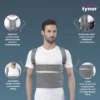 Tynor thoracolumbar braces offer support, immobilization, and pain relief for various spinal conditions. They are designed to maintain a neutral spine position, correct posture, and aid in healing after injuries or surgeries. 