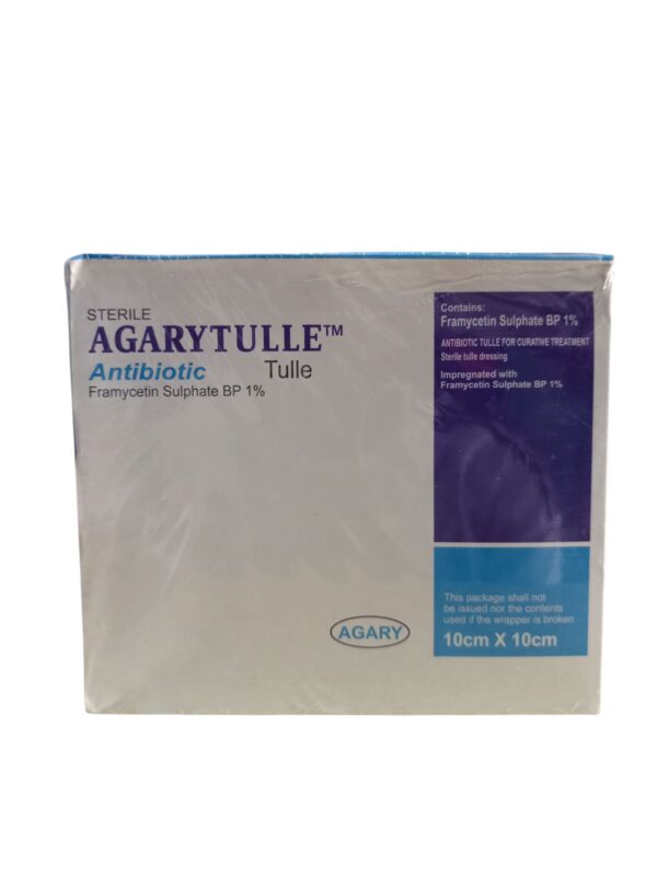AgaryTulle Antibiotic Tulle |Framycetin vaseline Gauze 5Packs/Roll