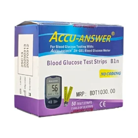 Accu-Answer blood glucose test strips, like the Accu-Answer i-saw BG01 blood glucose test strips, are used to monitor various health indicators, primarily blood glucose levels, but also hemoglobin, cholesterol, and uric acid, depending on the specific strip and meter combination. They offer a convenient and relatively fast way to track these levels at home, often requiring only a small blood sample. Specific uses and benefits: Blood Glucose Monitoring: Accu-Answer test strips are commonly used to monitor blood glucose levels for individuals with diabetes. Hemoglobin Testing: Accu-Answer hemoglobin test strips, used with the i-saw 4 in 1 machine, allow for quick and accurate hemoglobin level assessment. Cholesterol and Uric Acid Testing: Accu-Answer also offers test strips for measuring cholesterol and uric acid levels, often in conjunction with a multi-meter system. Ease of Use: Many Accu-Answer test strips are designed for ease of use, requiring only a small blood sample and providing results quickly. Reliable Results: They are designed to provide accurate and reliable results, with confirmation windows on some strips to ensure sufficient blood sample size. Home Monitoring: Accu-Answer test strips enable individuals to monitor their health parameters at home, promoting proactive management of their conditions. Compatibility: It is important to note that some Accu-Answer test strips are specifically designed for use with certain Accu-Answer meters, so compatibility should be checked.