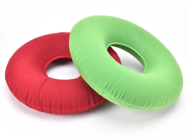 2 Pack Donut Pillow for Hemorrhoids, Inflatable Ring Donut Seat Cushion Pillow with A Pump, Hemorrhoid Seat Cushion, Round Wheelchairs Seat Cushion for Home, Car or Office Chair (15" Light Blue)