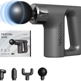 Fascial Gun KH 740 is designed for specific areas of the body with four interchangeable attachments and multiple vibration frequencies, it helps reduce pain and inflammation, and improves blood circulation and movement, making it a versatile solution for your personal fitness, relaxation, and physical therapy needs.