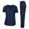 Medical scrubs serve multiple critical purposes in healthcare settings. Primarily, they act as a barrier to protect healthcare professionals and patients from cross-contamination, minimizing the spread of infections. Additionally, scrubs contribute to a professional appearance, boost patient confidence, and facilitate easy identification of staff roles. They also offer comfort and practicality for healthcare workers during long shifts.