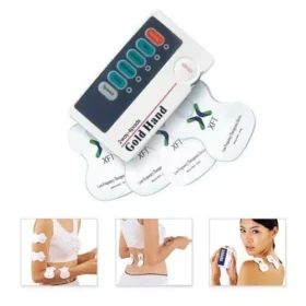 Gold Hand XFT-502 Low Frequency Therapeutic Equipment, a TENS (Transcutaneous Electrical Nerve Stimulation) style digital massager, is used to relieve pain and improve circulation through electrical impulses. Uses and Benefits: Pain Relief: It helps relieve pain in various body parts, including shoulders, hips, back, and limbs, by preventing pain impulses from reaching the brain through the "pain gate" effect. It also eases neuralgia, muscle spasms, and muscle and joint stiffness. Improved Circulation and Metabolism: The device promotes better blood circulation and metabolism. Muscle Stimulation: It can exercise inactive muscles and relieve muscular pain. Massage Function: Offers various massage modes like pushing, tapping, kneading, and rhythmical vibration for a more effective and enjoyable experience. Convenience: Its compact and lightweight design allows for use anytime and anywhere. Drug-Free Pain Management: Provides a drug-free method for pain reduction and control.