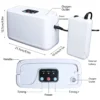 COXTOD POC-01B model, and its specifications include: Dimensions & Weight: Product Size: 140(L) x 135(W) x 55(H)mm. Net Weight: 780g. Oxygen Output: Oxygen outflow: Approximately 3 Liters Per Minute (LPM). Oxygen concentration: 30% ± 2%. Power & Battery: Voltage inlet: 100-240V. Power: 3.5W. Battery capacity: 5600mAh. Maximum battery life: Up to 8 hours on a full charge. Charging time: >4 hours. Multiple Power Options: AC wall, car adapter, and rechargeable battery. Features: Anion function for air purification. Low noise level: ≤35dB. Easy operation with a single button for power, anion, and oxygen flow control. Included Accessories: AC charger. Vehicle power charger. Oxygen tube (nasal cannula). Carry Bag. Manual.