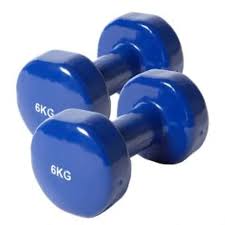POWRX Vinyl Dumbbells, like the 6kg pair shown, are versatile fitness tools with numerous uses and benefits for strength training and overall fitness. Uses: Strength Training: Used for exercises targeting various muscle groups, including biceps, triceps, shoulders, back, chest, and legs through movements like curls, presses, rows, squats, and lunges. Aerobics and Cardio: Can be incorporated into aerobic exercises and cardio routines to increase intensity and calorie expenditure. Functional Training: Enhance functional movements and improve coordination, balance, and stability. Rehabilitation: Often used in physical therapy for strengthening and recovery after injuries. Benefits: Muscle Building and Toning: Effective for building muscle mass and toning various parts of the body, including the upper body, shoulders, and core. Improved Coordination and Stability: Training with free weights like dumbbells promotes inter- and intramuscular coordination and activates more muscle fibers than isolated machine exercises. Increased Mobility: Dumbbell workouts allow for a greater range of motion and freedom of movement compared to some fixed-path gym equipment. Convenience: Ideal for home workouts due to their compact size and ease of use. Floor Protection: The vinyl coating helps protect floors and the dumbbells themselves from wear and tear.