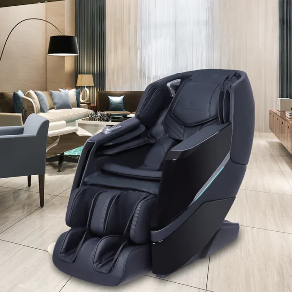 Massage chairs, like the one pictured, offer a range of uses and benefits primarily focused on relaxation, pain relief, and overall well-being. Uses: Stress Reduction: Provides a convenient way to relax and unwind, helping to alleviate stress and anxiety. Muscle Relaxation: Offers various massage techniques (e.g., kneading, tapping, shiatsu) to soothe sore muscles and reduce stiffness. Pain Management: Can help in managing chronic pain conditions, particularly back pain, neck pain, and muscle aches. Improved Circulation: Promotes blood flow throughout the body. Sleep Enhancement: Regular use can contribute to improved sleep quality by promoting relaxation and reducing fatigue. Posture Improvement: Some chairs offer features that can help align the spine and improve posture over time. Benefits: Enhanced Well-being: Contributes to both physical and mental well-being by reducing stress and promoting relaxation. Convenience: Allows for regular massage therapy sessions in the comfort of one's home, without the need for appointments or travel. Cost-Effective (Long-Term): Can be a more economical alternative to frequent professional massage sessions over time. Accessibility: Provides access to massage therapy for individuals with mobility issues or those who find it difficult to attend in-person sessions. Targeted Relief: Many chairs offer customizable settings and targeted massage zones for specific areas of the body, such as the back, neck, or legs.