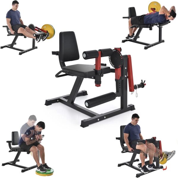 Adjustable Leg Extension and Curl Machine | Lower Body Workout for Home Gym: Target your quads, hamstrings, and glutes with this adjustable leg extension and curl machine. Ideal for lower body workouts, muscle toning, and strength training at home.