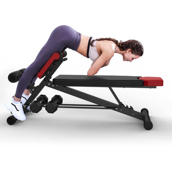 Adjustable Weight Workout Sit Up Bench 4 In 1 Multi-position