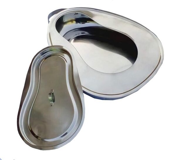 Specifications: Material: Typically made of durable stainless steel, often 304-grade. Design: Features a smooth, contoured shape for patient comfort, a handle for easy handling, and a lid for hygiene and odor control. Capacity: Can hold a significant volume, with some models designed for capacities around 4000ml. Durability: Engineered to be sturdy and withstand a substantial weight. Uses: Patient toileting: Primarily used for the collection of urine and feces for individuals who are bedridden or have limited mobility. Specific patient groups: Ideal for use with bedridden patients, paralyzed patients, pregnant women, elderly individuals, and those recovering from surgery or under long-term care. Hygiene management: The cover helps contain odors and maintain hygiene, while the stainless steel material allows for easy cleaning and sterilization.