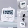 3 in 1 Multifunctional Kitchen Timer with Mute/Loud Alarm Switch ON/Off Switch 24 Hour Clock & Alarm Memory Function (Set of 1)
