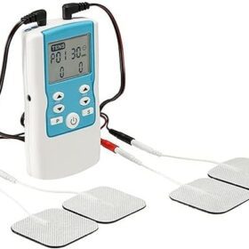 TENS (Transcutaneous Electrical Nerve Stimulation) and EMS (Electrical Muscle Stimulation) combo physiotherapy machine. 