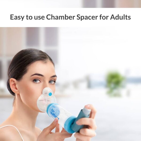 makes it easier to breathe in your asthma medication and helps more of the medication reach your lungs. The spacer connects to your puffer's mouthpiece and gives medication the 'space' to slow down so you can breathe it in slowly and deeply. The spacer holds the medication so you can take as many breaths as needed.
