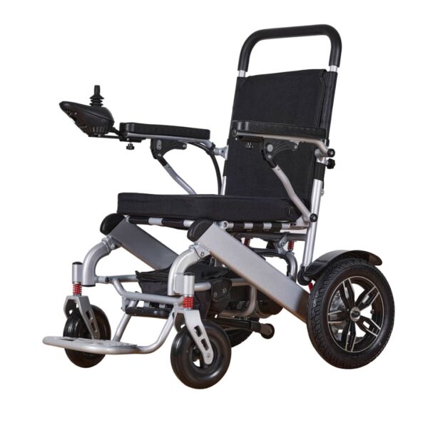 Specifications: Motors: Equipped with powerful motors, often dual 250W or 500W brushless motors, providing robust power. Speed: Maximum speeds typically around 3.72 mph (6 km/h). Range: Travel range can vary significantly, with some models offering up to 30 miles (approx. 48 km) with high-performance lithium batteries. Weight & Portability: Designed to be lightweight and easily foldable for transport, with weights around 65 lbs (29.5 kg) and compact folded dimensions. Load Capacity: Capable of supporting users up to around 330 lbs (150 kg). Wheels: Features varying wheel sizes, commonly with 8-inch front wheels and 12-inch rear wheels. Features: May include features like remote Bluetooth control, storage bags, and seat-widening kits. Uses: Mobility Aid: Provides independence and ease of movement for elderly users and individuals with disabilities. Travel: Its foldable and lightweight design, along with airline-approved batteries in some models, makes it suitable for travel and easily fits into car trunks. Daily Activities: Ideal for navigating various environments, including shopping trips, social outings, and moving around the home. Comfort: Offers a comfortable seating experience, with some models featuring adjustable backrests for enhanced comfort, including reclining options for resting.