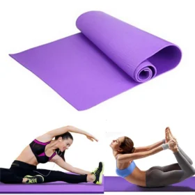Material: Made of high-density foam material, safe, tasteless, comfortable, healthy and environmentally friendly, soft, elastic, skin-friendly, and very durable. Features: Wavy surface design, non-slip, waterproof, moisture-proof, stretchable, sound insulation, impact resistance, excellent anti-skid ability, wear resistance and tear resistance. Uses: Exercise, yoga, Pilates, stretching, physical exercise, gymnastics. It is also effective for floor protection and noise reduction. A practical yoga mat will be a good gift. Dimensions: 68 Inches long x 24 inches wide and 14 inch thick, ensuring comfort, cushioning the spine, hips, knees and elbows on a hard floor while maintaining balance. Package Contains: 1 x Daily home training yoga mat. Easy to keep clean and fresh, convenient for your next exercise, wipe clean after washing, and hang to dry. All-Purpose High Density Foam Exercise Yoga Mat Anti-Tear with Carrying Strap Uses of Yoga Mats: Yoga and Exercise: Primarily used to provide a stable, non-slip, and cushioned surface for practicing yoga poses (asanas), Pilates, or other floor exercises. Joint Protection: The thickness of the mat helps protect joints during exercises and poses, especially on hard surfaces. Stability and Grip: Designed to prevent hands and feet from slipping during practice, enhancing stability and safety. Hygiene: Provides a personal and clean space for exercise, especially in shared environments like studios or gyms. Meditation: Can also be used to create a comfortable space for meditation practices.