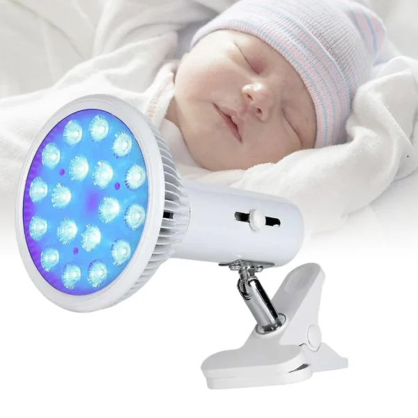 Jaundice Light Therapy Newborn Baby Infant Portable Blue Lamp for Physical Jaundice Skin Care Machine with 18pcs LED Light Chips Devices for All Skin Types for Professional and Home