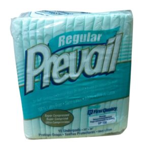 Prevail Regular Underpads provide dependable absorbent protection for beds, chairs, and surfaces, helping manage incontinence and keep skin dry, clean, and comfortable.