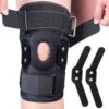 Secure Open Patella Knee Support (Model: X7) is designed to provide stability and support to the knee joint, particularly for those experiencing knee pain or instability. Specifications: Design: Open patella design, which helps reduce pressure on the kneecap and allows for flexibility and movement. Support: Provides stability and support to the knee joint. Material: Often made from materials like neoprene, offering compression and warmth. Features: Some models may include aluminum bars for additional stability or adjustable straps for a customizable fit. Warranty: The product in the image comes with a 1-year warranty. Uses: Knee Pain Relief: Effective in relieving knee pain caused by various conditions such as osteoarthritis, tendonitis, or patellofemoral pain syndrome. Injury Support: Provides support during recovery from minor knee injuries, including patellar tendonitis, bursitis, or meniscus pain. Stability and Support: Offers stability for weak or unstable knees and helps manage chronic knee pain or instability. Overuse Syndromes: Useful for managing pain and supporting the knee during overuse syndromes. Daily Use: Suitable for everyday use and can be worn during sports activities or movement due to its snug and secure fit.
