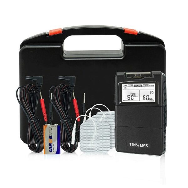 Specifications: Dual Channel: It typically features dual channels, allowing for the use of four electrodes simultaneously to target multiple areas. Modes: It combines both TENS (Transcutaneous Electrical Nerve Stimulation) and EMS (Electrical Muscle Stimulation) functions, offering various modes for each, such as 5 TENS modes (Normal, Burst, Modulated Rate & Width, SD1, SD2) and 2 EMS modes (Simultaneous, Alternating). Adjustable Parameters: Parameters like pulse width, rate, ramp time, on/off time, and treatment timer (e.g., 1-60 minutes or continuous) are adjustable. Amplitude: Can have a strong amplitude, for example, 100 mA. Design: Often features a high-tech design with an LCD display for easy operation. Uses: Pain Relief: Primarily used for pain management, including chronic pain conditions like lower back pain, neck pain, sciatica, and carpal tunnel syndrome, through TENS therapy. Muscle Stimulation: Utilized for muscle re-education, preventing atrophy in affected muscles, improving muscle tone, and enhancing blood circulation through EMS. Muscle Recovery: Aids in muscle recovery and relaxation post-injury or exercise.