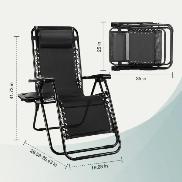 Heavy Duty Zero Gravity Folding Lounge Beach chair