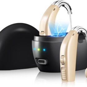 Rechargeable Digital Hearing Aids – Noise Reduction, Adjustable Volume, Comfortable & Long-Lasting Hearing Device for Seniors and Adults