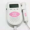 Specifications Frequency: The probe operates at a frequency of 3.0 MHz [vid2]. Display: It features a backlit LCD screen that can display the fetal heart rate [vid2]. Audio: The device has a built-in speaker and an audio output jack, allowing the sound to be recorded or listened to with earphones [vid2]. Modes: It offers different modes for displaying the heart rate, such as real-time, 10-second average, and manual mode [vid2]. Uses A pocket fetal doppler is a homecare device used by expectant parents to monitor the fetal heartbeat. It works by using ultrasound technology to detect the baby's heartbeat and amplify the sound [vid2]. It is suggested to use the device with gel or water on the probe to ensure good contact with the skin