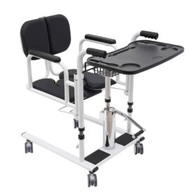 Patient Lift Transfer Chair, Sit to Stand Lift 4 in 1 Portable Transfer Chair with Wheels, Standing Transfer Chair for Home Adults Disabled Easy to Use - Weight Capacity 290 Lb