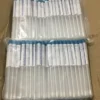 multiple sterile swab sticks, which are medical tools used for collecting samples. Specifications Components: A sterile swab stick consists of a swab tip attached to a stick or shaft. The stick can be made of materials like wood, polypropylene (PP), or polystyrene (PS). The tip is often made of superior absorbent cotton, artificial cotton, or polyester fiber. Sterilization: The swabs are individually packaged and sterilized to prevent contamination. Sterilization methods can include gamma irradiation or ethylene oxide (EtO). Design: The design can vary depending on the intended use. For example, some are designed for oral sampling, while nasopharyngeal swabs are long and flexible to reach the back of the nasal cavity. Uses Sterile swab sticks are primarily used in medical and laboratory settings for the following purposes: Specimen Collection: They are used to collect samples for diagnostic tests, such as those for respiratory infections like influenza and COVID-19. Wound Care: They can be used by medical staff for general wound care and cleaning. Microbial Testing: They are used to test for microbial contamination on various surfaces in critical areas, such as hospital wards, kitchens, and pharmaceutical equipment. General Application: They can be used for prepping and mixing during different medical procedures.