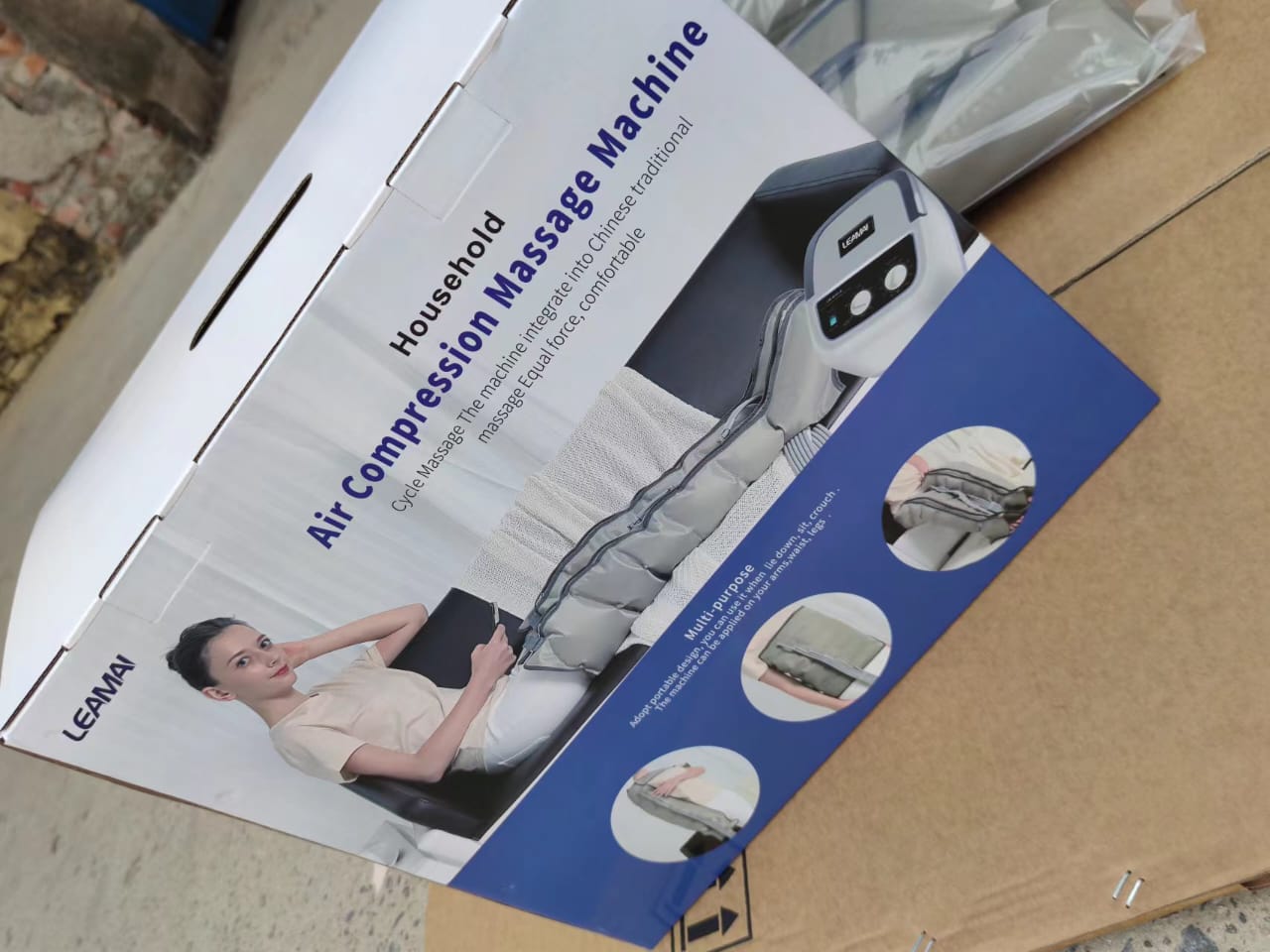Access Digital Intermittent Compression Unit for legs Access Digital Intermittent Compression Unit for legs. Its specifications are detailed below. .f5cPye .WaaZC:first-of-type .rPeykc.uP58nb:first-child{font-size:var(--m3t3);line-height:var(--m3t4);font-weight:400 !important;letter-spacing:normal;margin:0 0 10px 0}.rPeykc.uP58nb{font-size:var(--m3t5);font-weight:600;line-height:var(--m3t6);margin:20px 0 10px 0}.f5cPye ul{font-size:var(--m3t7);line-height:var(--m3t8);margin:10px 0 20px 0;padding-inline-start:16px}.f5cPye .WaaZC:first-of-type ul:first-child{margin-top:0}.f5cPye ul.qh1nvc{font-size:var(--m3t7);line-height:var(--m3t8)}.f5cPye li{padding-inline-start:4px;margin-bottom:8px;list-style:inherit}.f5cPye li.K3KsMc{list-style-type:none}.f5cPye ul>li:last-child,.f5cPye ol>li:last-child,.f5cPye ul>.bsmXxe:last-child>li,.f5cPye ol>.bsmXxe:last-child>li{margin-bottom:0}.CM8kHf text{fill:var(--m3c11)}.CM8kHf{font-size:1.15em}.j86kh{display:inline-block;max-width:100%} Pump Specifications: Size: \(280\text{mm}\times 280\text{mm}\times 150\text{mm}\) (LWH) Item Weight: \(3\text{kg}\) Power Consumption: \(30\text{W}\) Input Voltage: \(220\text{V\ }50\text{Hz}\) or \(220-240\text{V\ }50\text{Hz}\) Pressure Range: \(30-250\text{mmHg}\) (adjustable) Treating Time: Adjustable with options for \(10,20,\) and \(30\text{mins}\) Key Features: Digital display with easy-to-use controls. Promotes blood circulation and lymphatic drainage. Helps reduce limb swelling and venous pooling. Quiet, compact, and portable design.