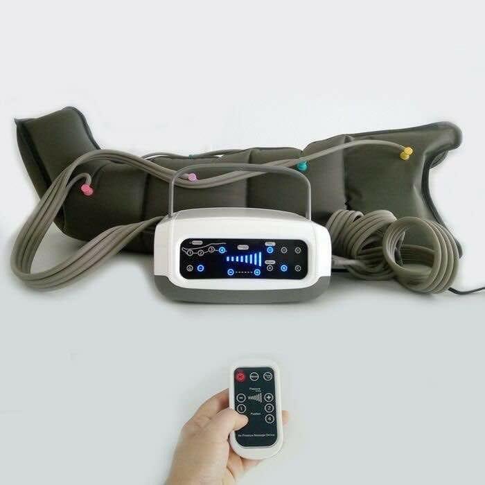 access comp Access Digital Intermittent Compression Unit for legs delivers powerful, adjustable 30–250 mmHg pressure therapy to improve blood circulation, reduce swelling, and support lymphatic drainage. Featuring a digital display, quiet 30 W operation, and compact 3 kg design, it offers customizable 10–30-minute treatment sessions for home or clinical use.