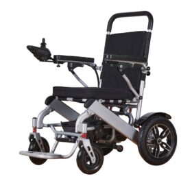 Lightweight Foldable Electric Wheelchair with Dual Motors for Indoor & Outdoor Mobility