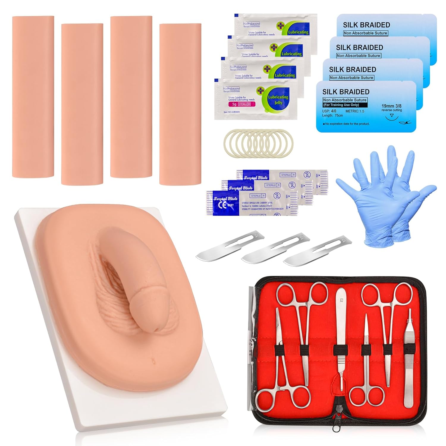 Adult Male Circumcision Trainer Kit – Medium | Circumcision Simulator Set with Practice Tools for Medical Students Adult Male Circumcision Trainer Kit – Medium | Circumcision Simulator Set with Practice Tools for Medical Students