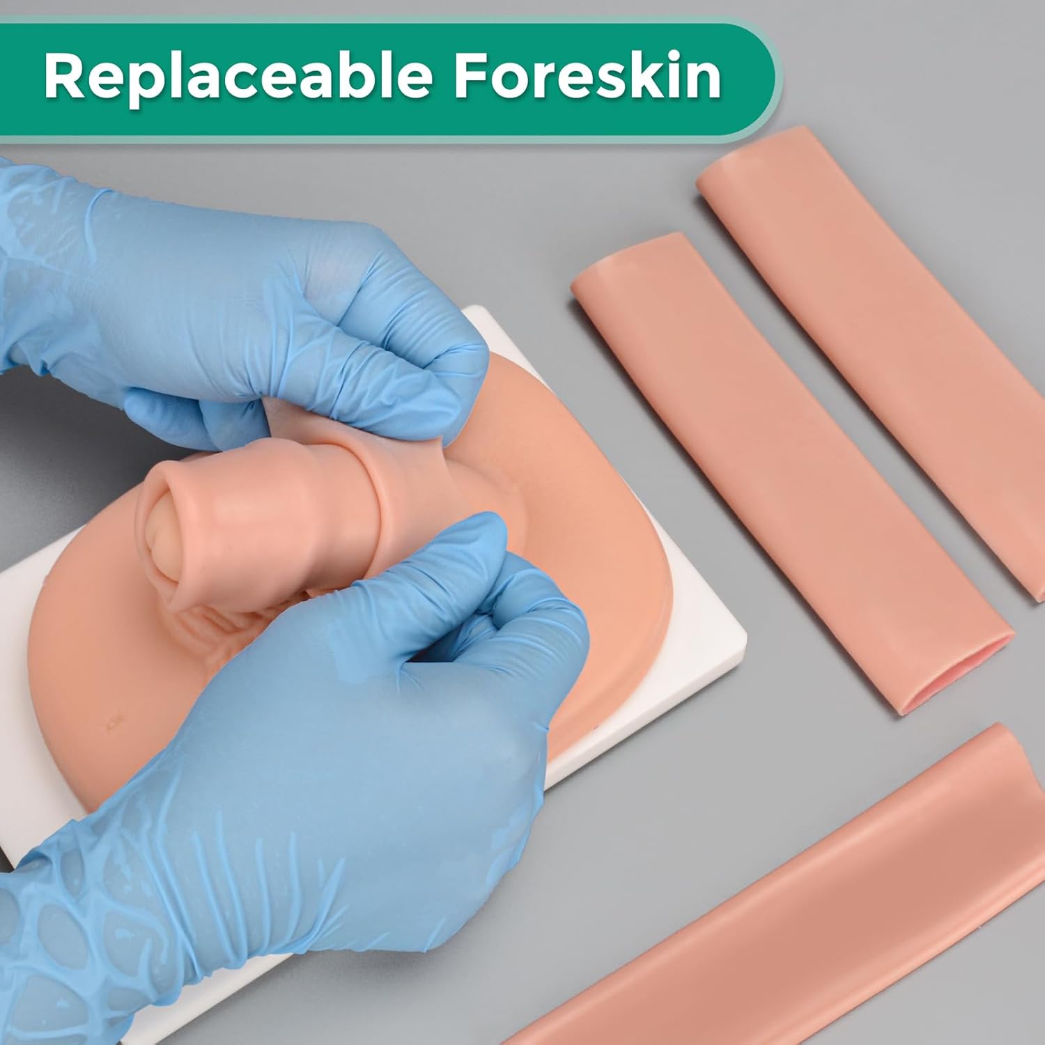 Adult Male Circumcision Trainer Kit for Medical Students, Circumcision Simulator Set with Circumcision Tools for Practice Training-Light1 Adult Male Circumcision Trainer Kit – Medium | Circumcision Simulator Set with Practice Tools for Medical Students