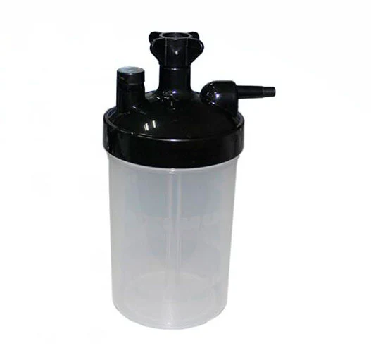 Oxygen Concentrator Humidifier Bottle – Universal Medical-Grade Moisture System for Comfortable Oxygen Therapy Reliable oxygen concentrator humidifier bottle designed to add essential moisture to oxygen flow, preventing dryness and irritation during therapy. Universal compatibility, medical-grade materials, 350–500ml capacity, and built-in safety pressure relief valve for safe and comfortable long-term oxygen therapy.