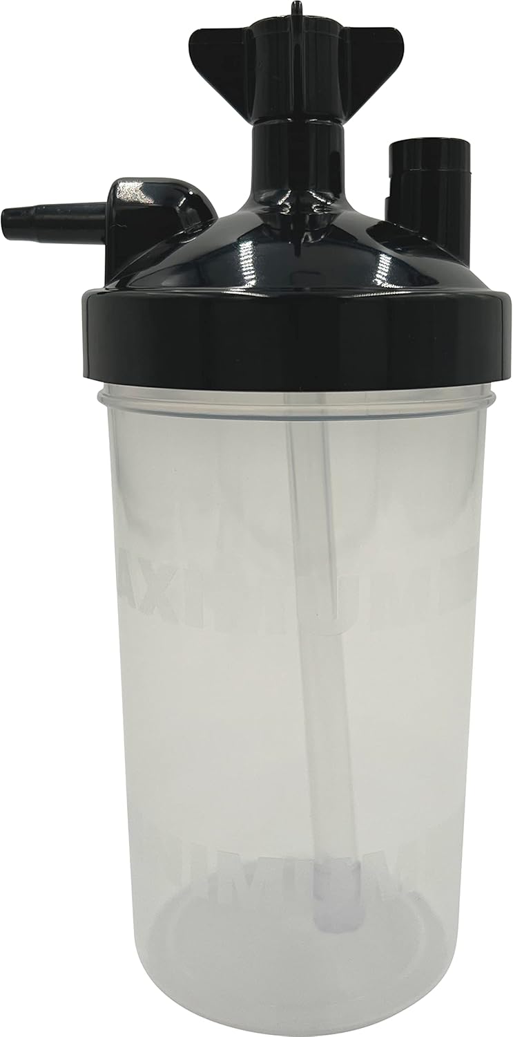 Oxygen Concentrator Humidifier Bottle – Universal Medical-Grade Moisture System for Comfortable Oxygen Therapy Reliable oxygen concentrator humidifier bottle designed to add essential moisture to oxygen flow, preventing dryness and irritation during therapy. Universal compatibility, medical-grade materials, 350–500ml capacity, and built-in safety pressure relief valve for safe and comfortable long-term oxygen therapy.