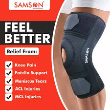 Samson Knee Support Hinged Dry-Tex provides breathable compression and hinged stability for ligament injuries, arthritis, sports protection, and knee pain relief.