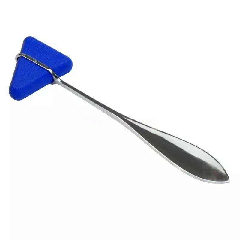 Taylor Reflex Hammer 19cm – Professional Neurological Percussion Hammer for Deep Tendon Reflex Testing Professional 19cm Taylor Reflex Hammer designed for accurate neurological examinations. Features a weighted triangular rubber head, balanced metal handle, and pointed tip for tendon reflex testing, cutaneous reflex assessment, and general physical examination. Lightweight, durable, and ideal for medical professionals.