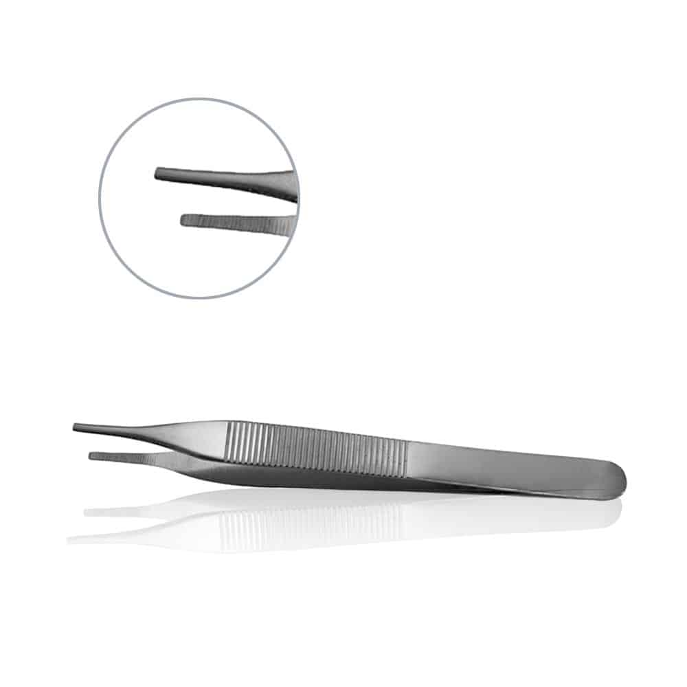 Adson-Standard-Forceps-AB027 Adson Dressing Forceps 4.75″ – Precision Surgical Tweezers for Dressing & Tissue Handling