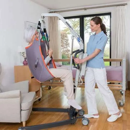 Patient Hoist Lift – Manual or Electric Transfer Lift with Support Sling3 Patient hoist lift designed for safe and dignified transfer of individuals with limited mobility. Available in manual and electric models for hospitals, care homes, and home care use.