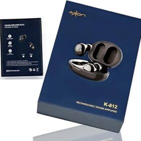 Axon K-812 Rechargeable Sound Amplifier – Mini Digital Hearing Aid with Noise Reduction