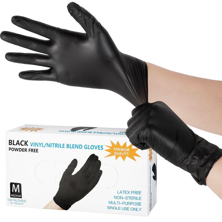 Black Disposable Nitrile Gloves – Latex-Free, Medical Grade, Powder-Free Protective Gloves Black Disposable Nitrile Gloves – Latex-Free, Medical Grade, Powder-Free Protective Gloves