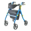 Medline Empower Rollator Walker with Seat – Extra-Wide Memory Foam Seat & Storage Tote