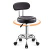 Adjustable Ergonomic Surgeon Stool with Backrest & Foot Ring