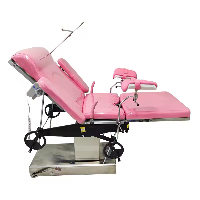 MN-OR019 Hydraulic Obstetric Table – Detachable Leg Plate Labour & Delivery Bed for Maternity and Gynecological Procedures