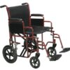 Lightweight ProBasics aluminum transport wheelchair designed for caregiver-assisted mobility. Foldable, travel-friendly, and durable with safety brakes and swing-away footrests for easy patient transfers.