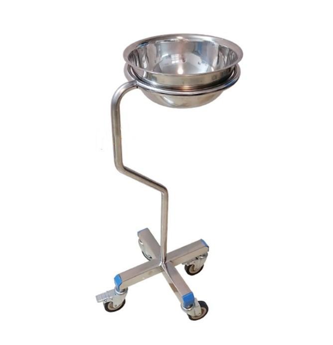 Adjustable Stainless Steel Hospital Bowl Stand with Wheels – Medical Basin Holder for Clinics & Operating Rooms Adjustable Stainless Steel Hospital Bowl Stand with Wheels – Medical Basin Holder for Clinics & Operating Rooms