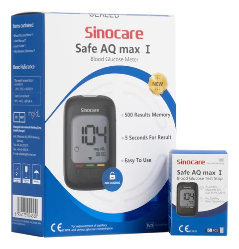 Why Choose Sinocare Safe AQ Max I Machine & Test Strips?