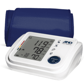 Buy A&D Medical UA-1030T talking blood pressure monitor with voice guidance, TriCheck™ averaging, and irregular heartbeat detection. Clinically validated for accurate home BP monitoring.