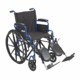 Drive Medical Blue Streak Wheelchair with Flip-Back Arms